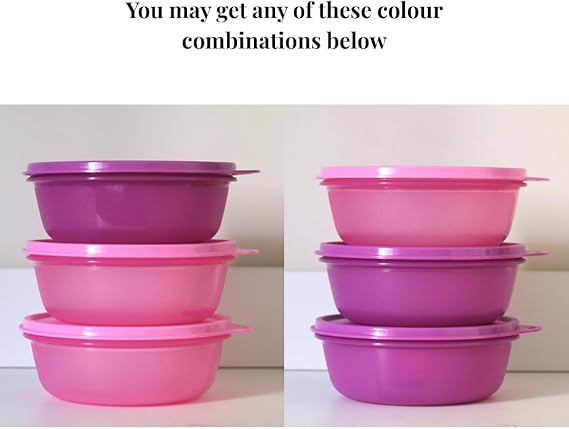 Tupperware Conjunto de tigelas para alimentos (600 ml x 3 peças)