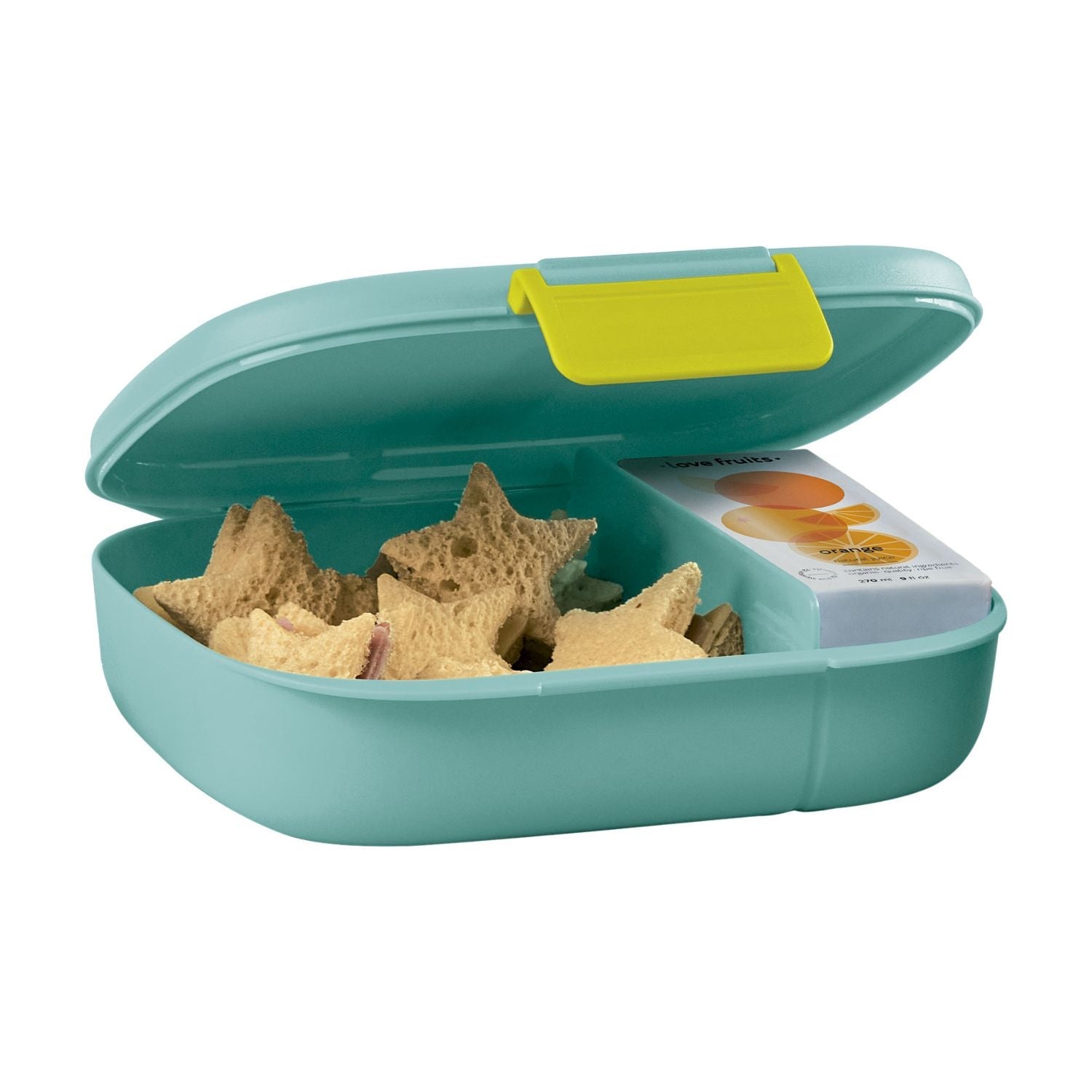 Porta Lanche com Divisórias Tupperware Descomplica Azul Claro 825ml