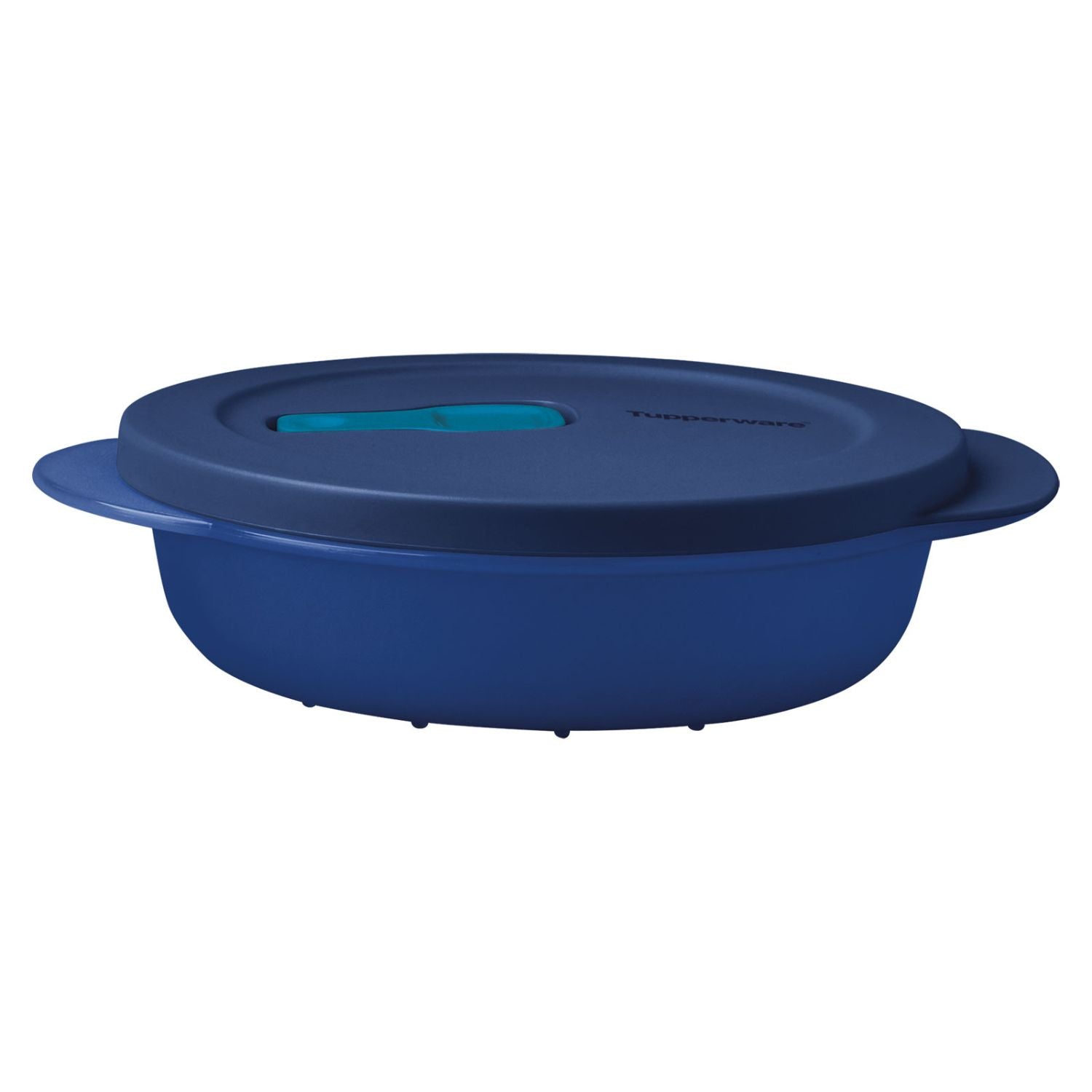 Pote para Micro-Ondas Mini Tupperware Cristalwave Azul Mar 390ml