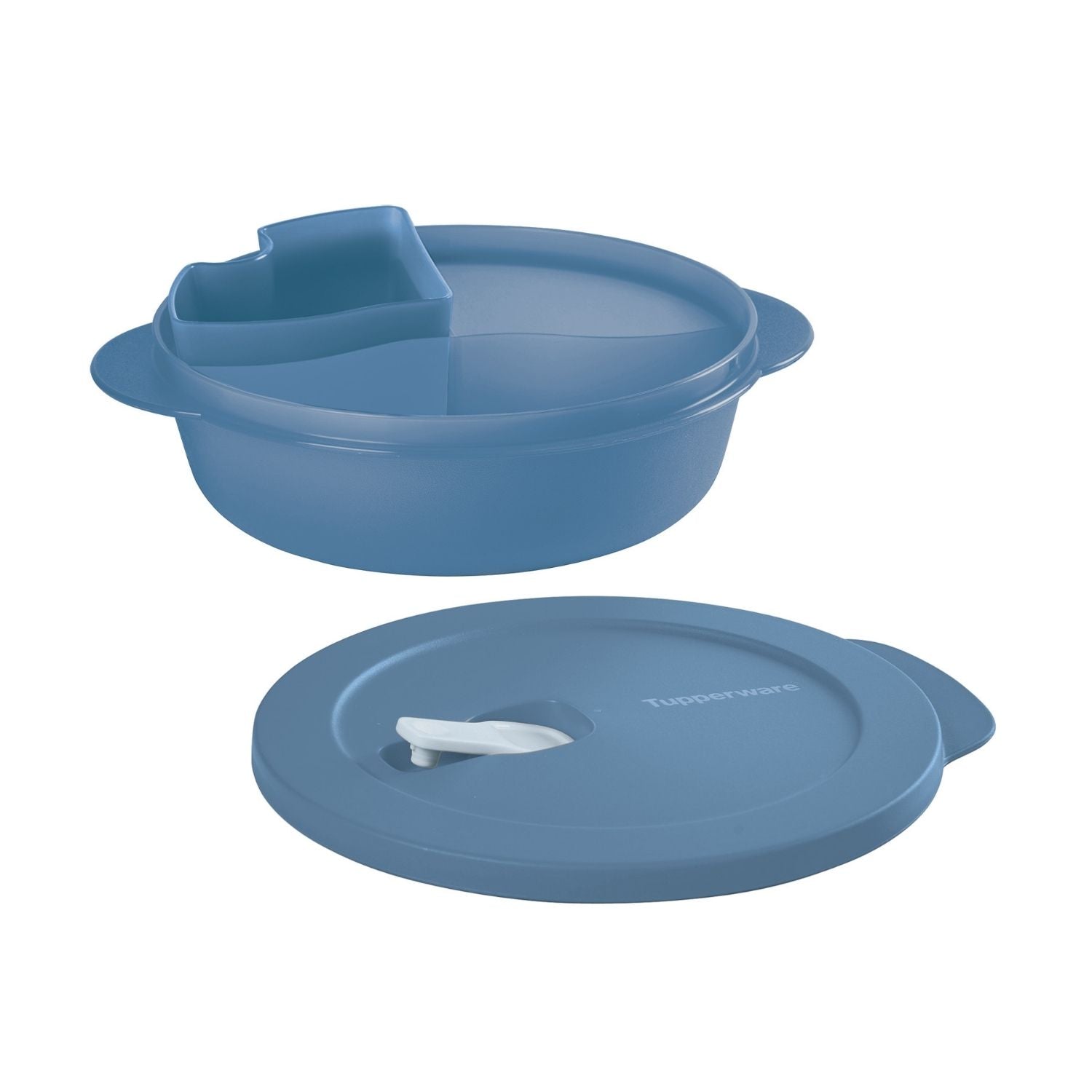 Pote para Micro-Ondas Cristalwave Com Divisória E Bandeja